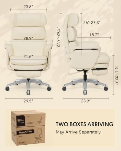 FLEXISPOT Multi-Task Office Chair Lounge Chair Indoor, Beige White, HC4 - Image 2