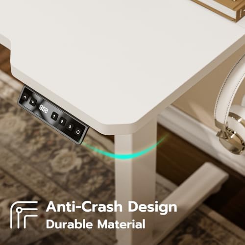 Acrolix L Shaped Electric Standing Desk,71x43.5 Reversible,White - Image 6
