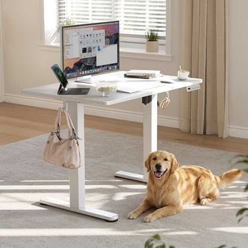 YDN 40 x 24 Inch White Electric Standing Desk - Image 2