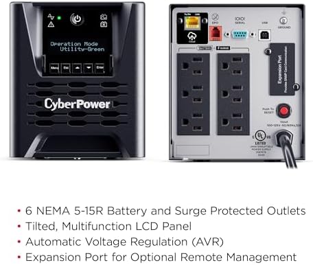 CyberPower PR750LCD3C Smart App Sinewave UPS Battery Backup - Image 5