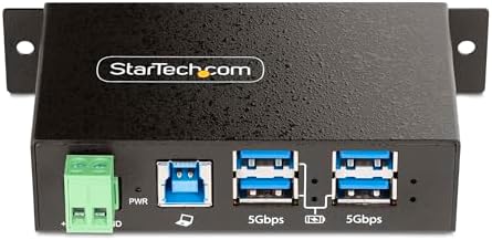 StarTech 4-Port Managed USB Hub 5Gbps, TAA (5G4AINDRM-USB-A-HUB) - Image 3