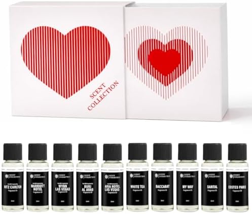Luxury Hotel Diffuser Oil Set, 10 Fragrance Oils, 20ml Each, Gift Set by scentcollection