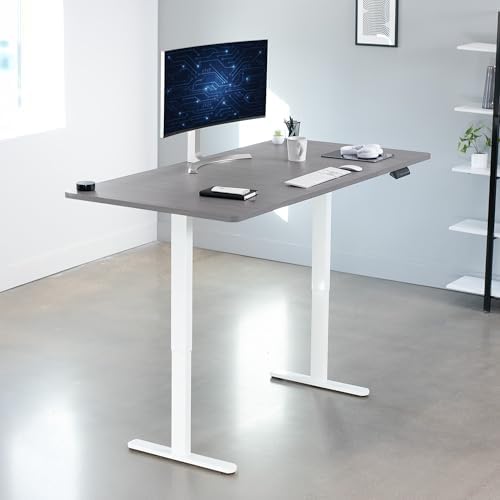 VIVO Dark Gray 71 x 36 in Standing Desk, DESK-KIT-E2W7G-36 - Image 2