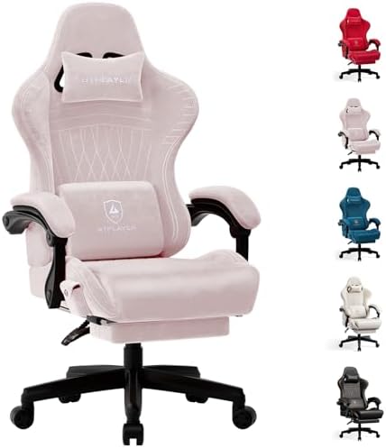GTPLAYER Gaming Chair, Comfort Computer Office Chair for Adults, Pink by GTPLAYER