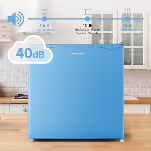 BANGSON 1.7 Cu.Ft Mini Fridge with Freezer for Dorm Office,Blue - Image 6