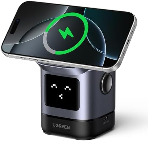 UGREEN Uno Qi2 15W 2-in-1 Foldable Wireless Charger Stand by UGREEN
