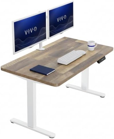 VIVO Reclaimed Wood 43 x 24 in Standing Desk, DESK-KIT-1W4P by VIVO
