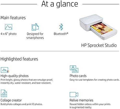 HP Sprocket Studio 4x6” Instant Photo Printer – Print Photos from Your iOS, Android Devices & Social Media - Image 6