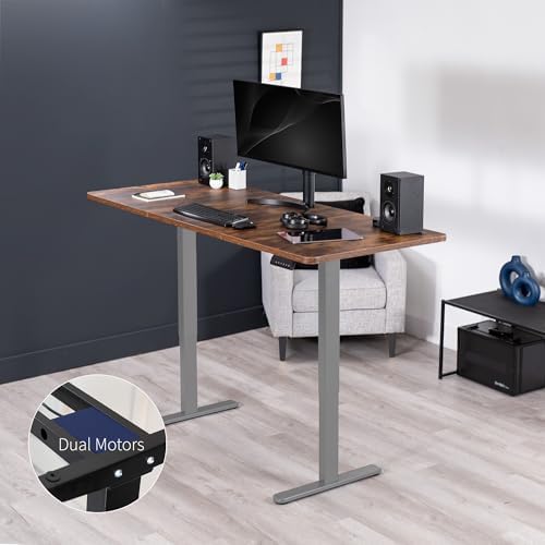 VIVO Rustic Vintage Brown 71 x 30 in Standing Desk, DESK-KIT-E2G7N - Image 3