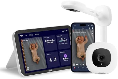 Nanit Smart Baby Monitor System with Wall Mount & 8" Display Screen by Unknown