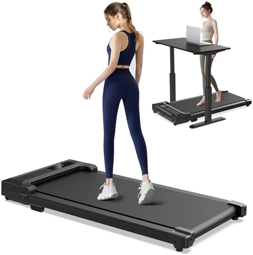 Walking Pad Treadmill for Home - Under Desk Treadmills Mini Portable Walking Running Machine Slim Compact Small Lightweight by Unknown