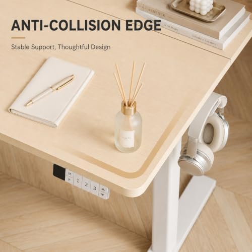 Claiks Electric Standing Desk 48x24 Inch Adjustable Desk, Nature - Image 5