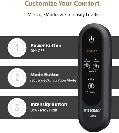 FIT KING Leg Compressiona Massager for Circulation & Pain Edema Relief FSA - Image 6