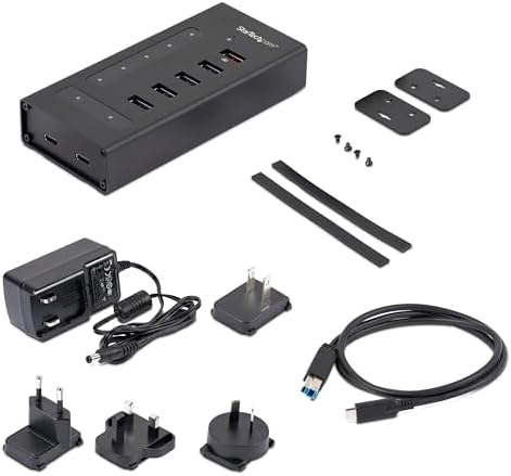 StarTech.com 7 Port USB C Hub - USB Type-C to 2x USB-C/5x USB-A - Commercial Metal USB 3.0 - SuperSpeed USB 3.0 (5Gbps) - BC 1.2 Fast Charge - 5 x usb-a, 2 x usb-c (HB30C5A2CST) - Image 7