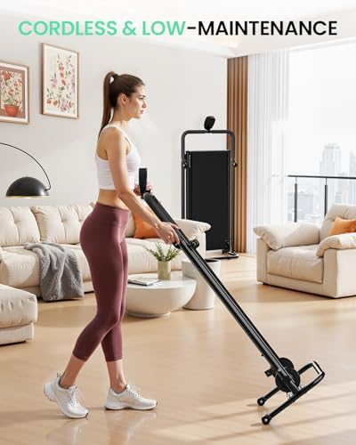 AKLUER Dual Flywheel Manual Treadmill - Foldable Non-Electric for Home/Gym - Image 4