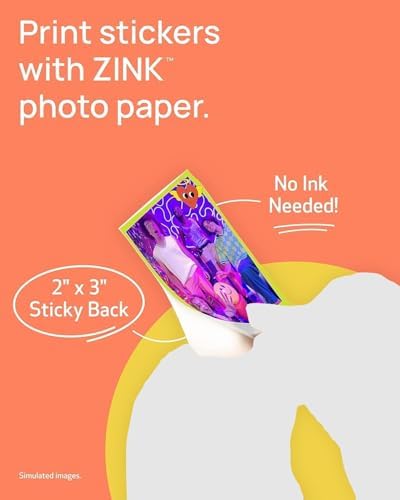 Canon Ivy 2 Mini Photo Printer (Pure White) - Bluetooth, Print from iOS & Android Devices, Bundle Incl. 110 Zink Sticky-Back Prints, LED Light Bar, Protective Case, and USB Cable - Image 2