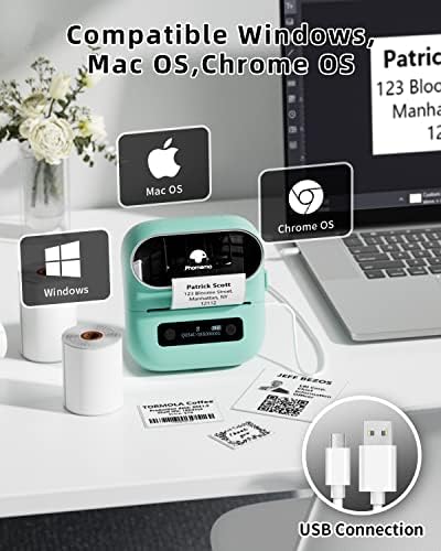 Phomemo M220 Label Maker, 3.14” Bluetooth Thermal Label Printer - Image 4