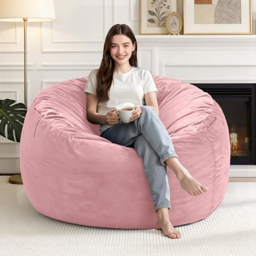 3FT Bean Bag Chairs for Adults,Beanbag Chair with Washable Cover by Unknown