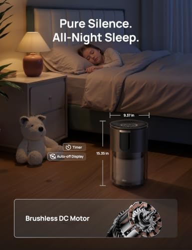 DREO Air Purifier for Home, Up to 1176 ft², HEPA Sleep Mode, Air Purifiers for Large Room & Bedroom, Pets, Smoke, Dust, Pollen & Odors, PM2.5 Monitor, Auto & Turbo Mode, 4 Speeds, DR-HAP009 (Dreo 539) - Image 6