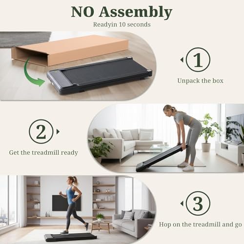 Walking Pad Under Desk, 3 in 1 Portable Treadmills for Home Small Space - Image 6