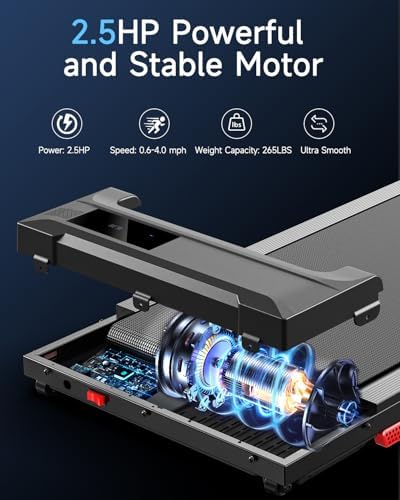 Walking Pad Treadmill for Home - Under Desk Treadmills Mini Portable Walking Running Machine Slim Compact Small Lightweight - Image 2