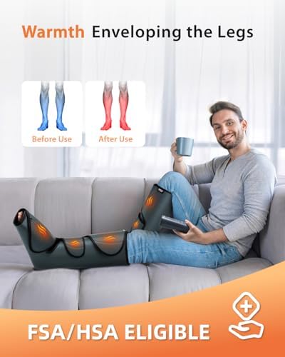 CINCOM Leg Massager with Heat and Air Compression FSA - HSA - Image 3