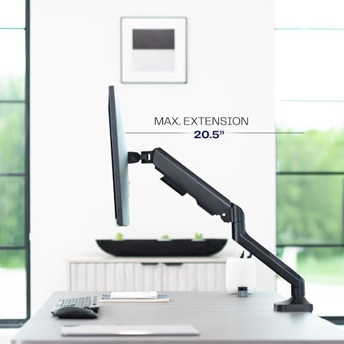 VIVO Heavy Duty Ultrawide Monitor Tension Arm for up to 40 inch Screens, Holds 26.4 lbs, Premium Desk Mount Stand, Black, STAND-V100O - Image 6