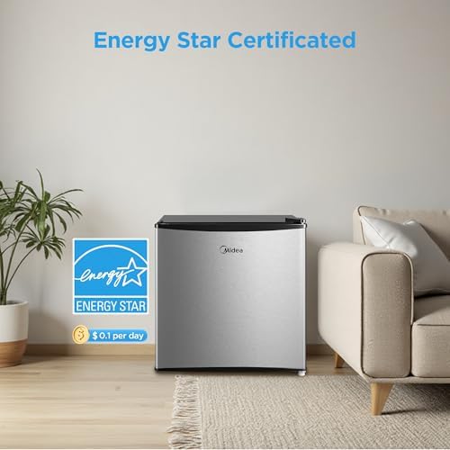 Midea 1.7 Cu.ft Mini Fridge, Energy Star Certified, Low Noise for Bedroom - Image 3