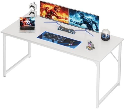 PRAISUN 55 X 24 Inch Computer Desk with Deeper Desktop by PRAISUN