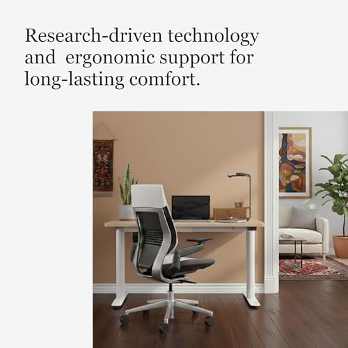 Steelcase Gesture Office Chair, Carpet Floors, Coconut Yellow - Image 4
