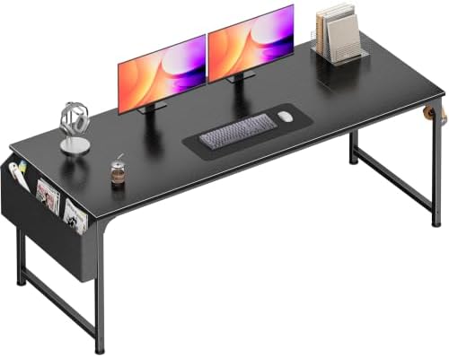 PRAISUN 71'' Computer Desk with Fabric Storage Bag by PRAISUN