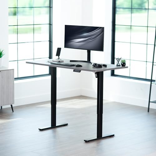 VIVO Dark Gray 60 x 30 in Standing Desk, DESK-KIT-1B6G-30 - Image 2