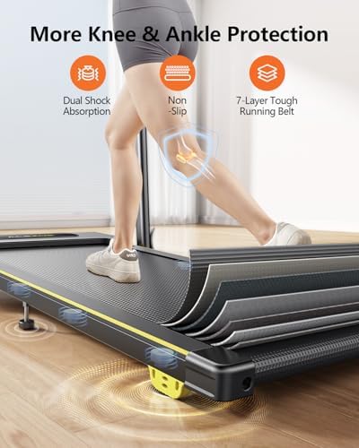 Acezoe 3 in 1 Under Desk Treadmill with Incline, Walking Pad with Removable Desk Workstation, Adjustable Height for Different Need, 300lbs Capacity, Foldable Compact for Home Small Office - Image 6