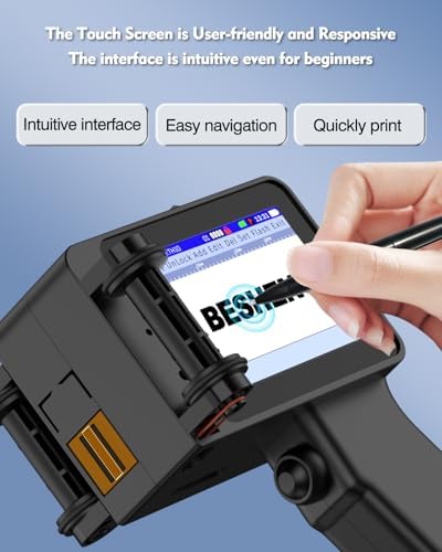 Handheld Inkjet Printer, Batch Code Printer for QRCode Time Picture Number, Small Date Printer with 42ml Fast Drying Ink Cartridge for Many Materials Inkjet Coder Print Height 0.08-0.5Inch - Image 4