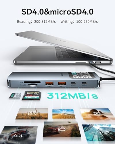 MOKiN LCD USB C Docking Station Dual Monitor,Laptop Docking Station 2 HDMI - Image 6