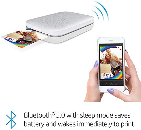 HP Sprocket Portable Photo Printer (2nd Edition) Instantly Print 2x3 Sticky-Backed Photos from Your Phone [Luna Pearl] [1AS85A] (Renewed) - Image 4