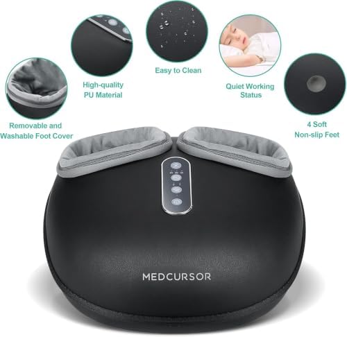 Medcursor Foot Massager with Heat, Shiatsu Deep Kneading, Size up to US 13 - Image 6