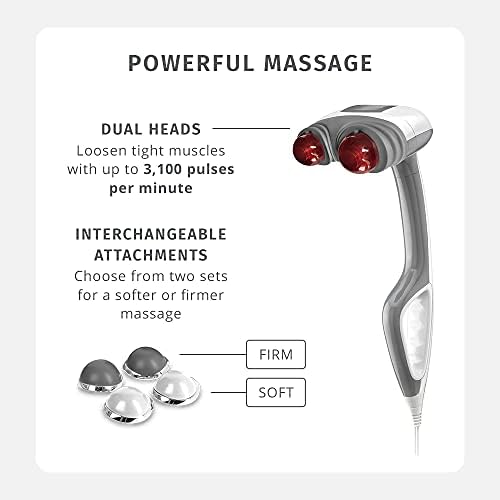Homedics Back Massager Heated Automatic Percussion Body Massager - Image 2