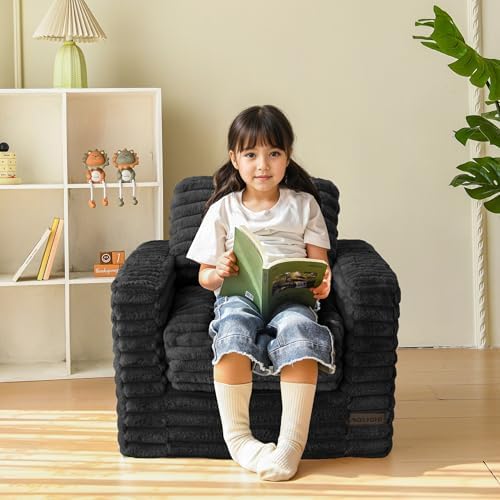 MAXYOYO Kids Bean Bag Chair, Comfy Upholstered Bean Bag Sofa with Filler - Image 3