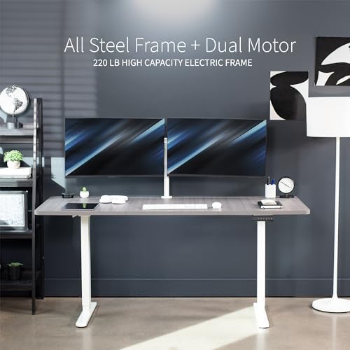 VIVO Dark Gray 71 x 30 in Standing Desk, DESK-KIT-E2W7G - Image 5