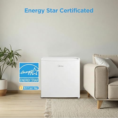 Midea 1.7 Cu.ft Mini Fridge, Energy Star Certified, Low Noise for Bedroom - Image 4