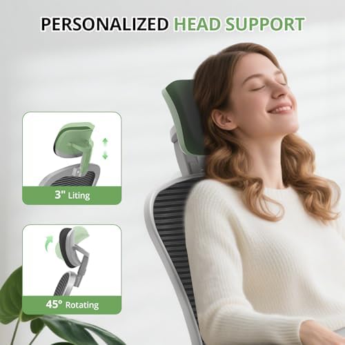 Synorla Office Chair|330LBS Capacity Ergonomic Desk Chair - Image 5