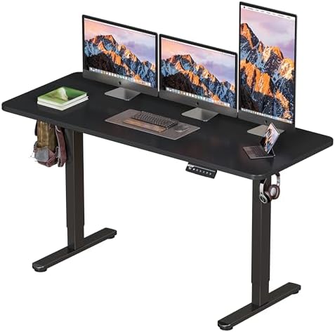 BIZUM Electric Standing Desk 60 x 24 Inch Computer Desk-Gaming Desk Black Home Office Desks Height Adjustable Memory Stand Up Computer Workstation by Unknown