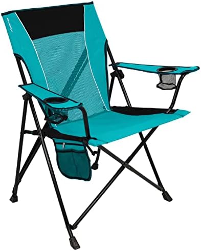 Kijaro Dual Lock Portable Camping Chair - Versatile Folding Sports and Outdoor Chair for Lawn - Locks Position - Ionian Turquoise by Kijaro