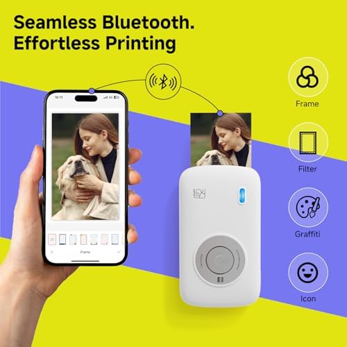 HPRT CP2100 Portable Photo Printer for Phone, Mini Color Picture Printer - Image 2