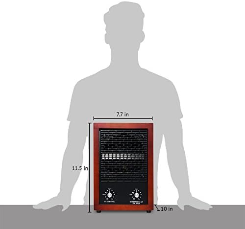 Ivation 5-in-1 HEPA Air Purifier, Ozone Generator, 3,700 Sq Ft, Cherry Wood - Image 4