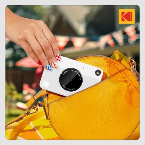 KODAK Printomatic Full-Color Instant Print Digital Camera, Zink 2x3" (5.1x7.5 cm) Sticky-Back Photo Paper, 5MP, Portable, Creative Fun Gift for Birthday, Christmas, Holiday, Grey - Image 6