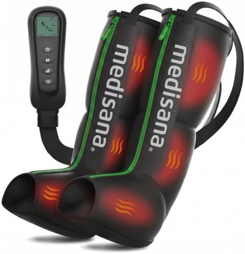 Medisana Leg Massager with Heat, Leg Compression Massager for Circulation by medisanaUSA