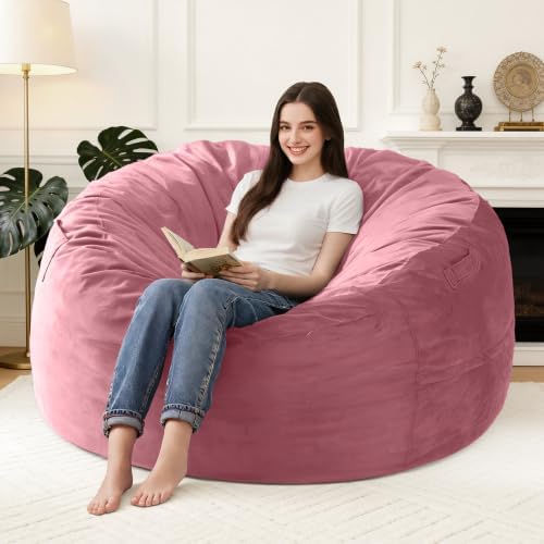 5FT Large Bean Bag Chairs for Adults,Beanbag with Washable Cover by Unknown