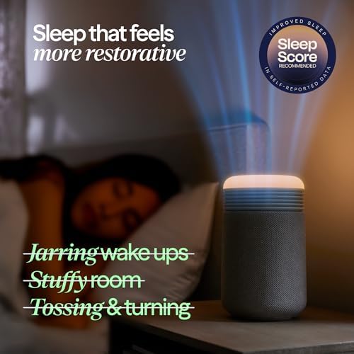 BLUEAIR Air Purifiers with Sunrise Alarm Clock for Home Bedroom Dorm, Navy - Image 6